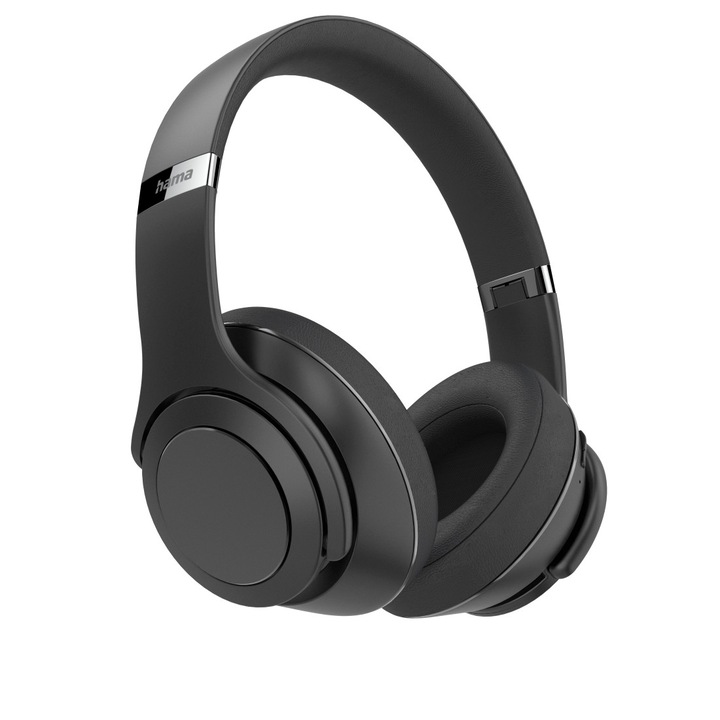 Аудио слушалки Over-Ear Hama 2 in 1 Passion Turn, Функция високоговорител, EQ, Bluetooth, Черен
