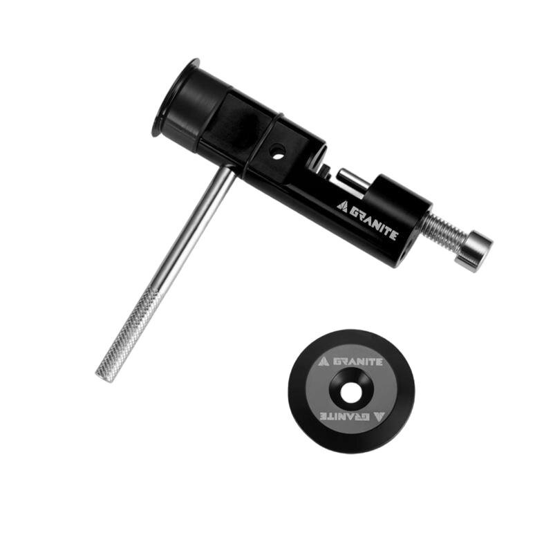 Presa cu lant Stash, Granite, Otel, 30 x 30 x 96 mm, Negru/Argintiu