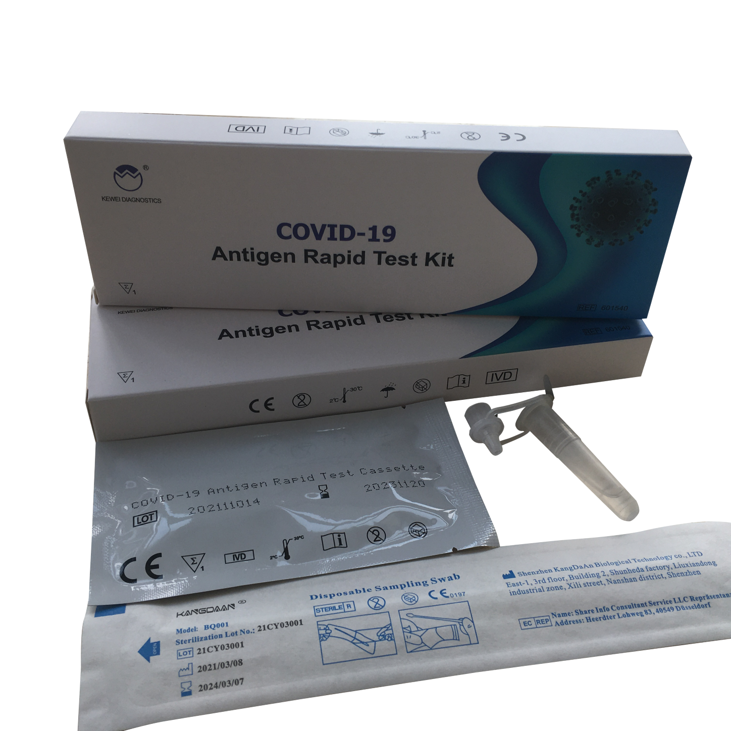 Бърз антигенен тест за откриване на Covid 19, За домашна употреба ...