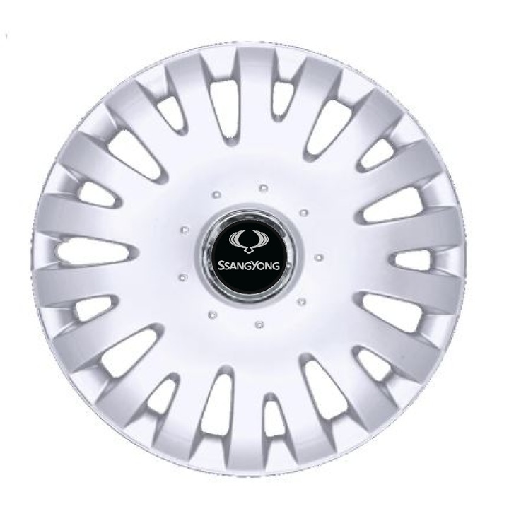 Set 4 Capace Roti Creative REY® R16, Potrivite Jantelor de 16 inch, Pentru SsangYoung, Model 403