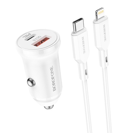 Зарядно за кола, за телефон или таблет Borofone BZ18A USB, TYPE C - PD ...