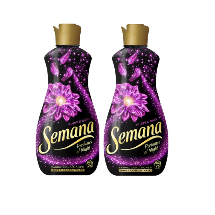 Set 2 x Balsam de rufe Semana Purple Rain, 1,65 l, 152 spalari