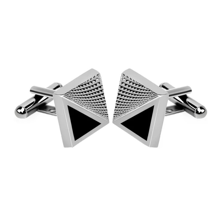 Копчета за риза 5116, Sic Moda, сребро, метална сплав