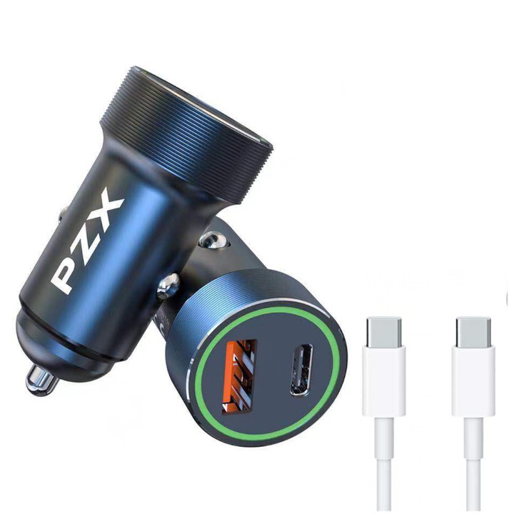 Incarcator PZX, C 916, Incarcare rapida PD, Tip C - Tip C, 12V