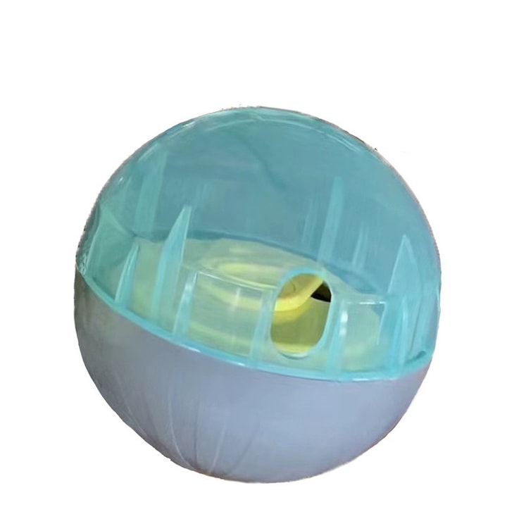 Állateledellel tölthető labda játék, 10,5 cm, kék