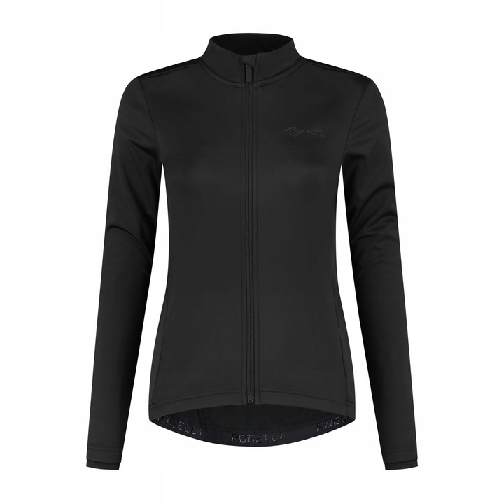 Jacheta de iarna ciclism pentru dama, Rogelli, Poliester/Elastan, Negru, Negru