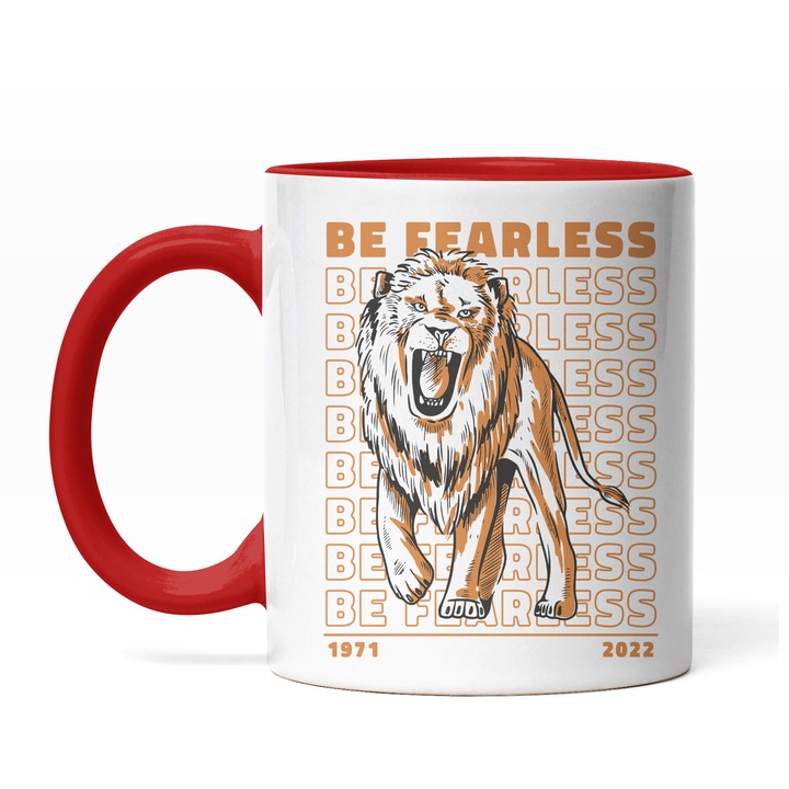 Cana Fii Neinfricat, Ceramica, 330 ml, Maro