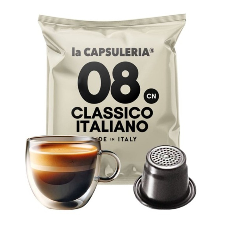 Capsule Cafea Classico Italiano La Capsuleria, 100 capsule, compatibile ...
