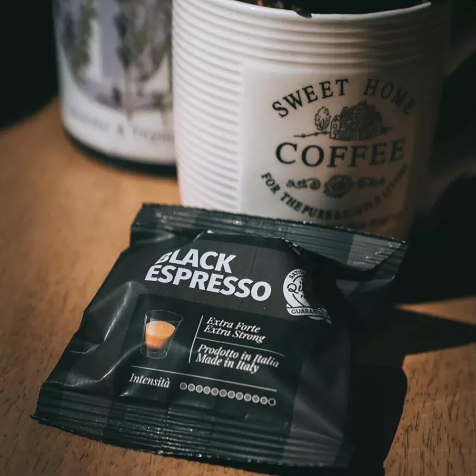 Cafea Black Espresso, 100 capsule compatibile Nespresso, La Capsuleria 