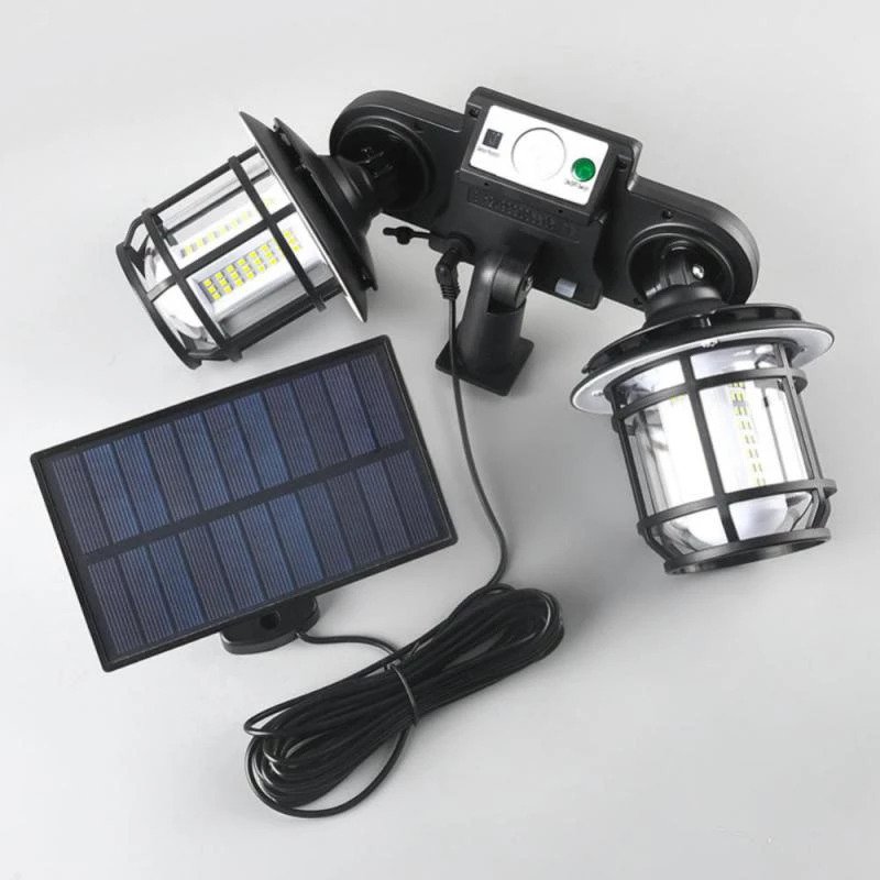LED соларна лампа, външна, водоустойчива, за градина, пейзаж - eMAG.bg