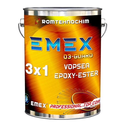 Епоксидно-естерна боя 3 в 1 "Emex Q3-Guard", черна, туба 23 кг - eMAG.bg