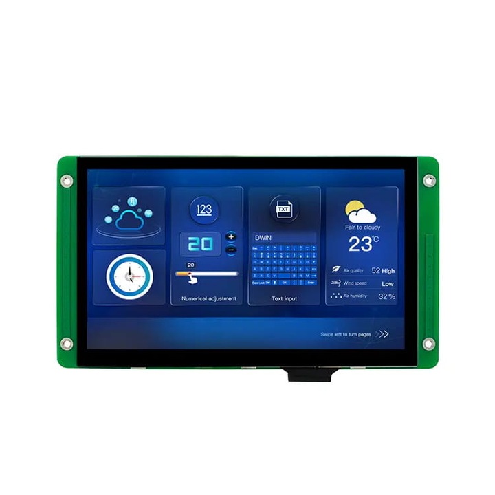 Ecran LCD, DWIN, Touch, 7", 1024x600, Universal