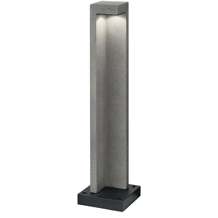 Градинска лампа, Ideal Lux, камък/метал, 18 x 74 x 18 см, сиво/черно