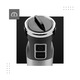 Set Blender Vertenz Titan 50, 1400W, 8 viteze, minimalax, Chopper, Functie Turbo spuma de lapte, Negru