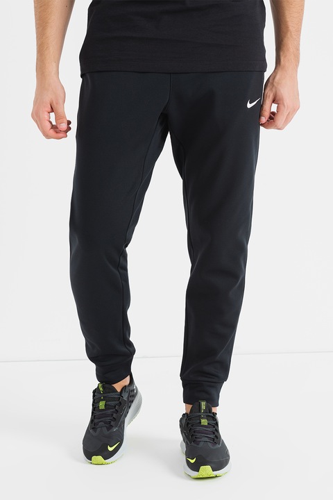 Nike, Pantaloni conici cu talie elastica pentru antrenament, Negru