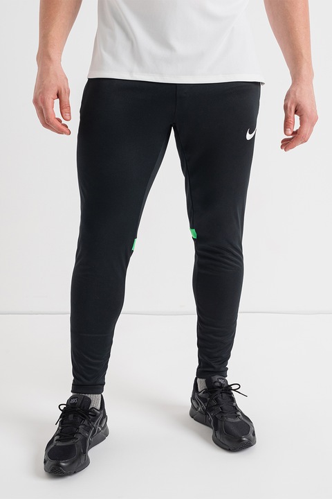 Nike, Pantaloni cu buzunare laterale si tehnologie Dri-FIT, pentru fotbal ACDPR, Negru stins