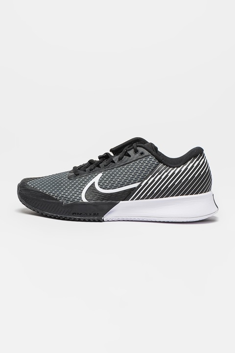 Nike, Pantofi pentru tenis Court Air Zoom Vapor Pro 2, Alb optic/Negru