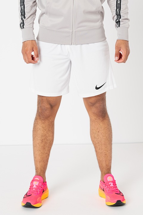 Nike, Pantaloni scurti cu talie elastica pentru fotbal Park, Alb optic