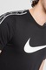 Nike, Sportswear Repeat kerek nyakú póló, Fekete, Fehér, XL