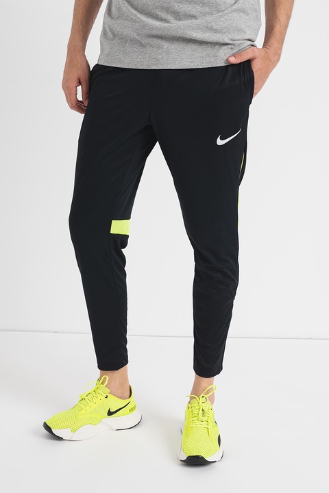 Nike, ACDPR Dri-FIT futballnadrág oldalzsebekkel, Fekete, Törtfehér, S