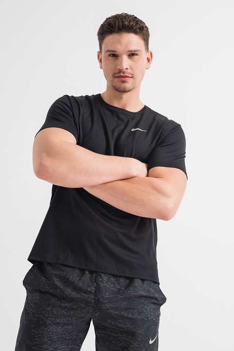 Nike, Tricou cu tehnologie Dri-Fit UV Miler, Negru