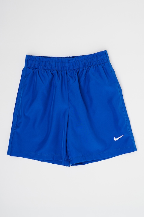 Nike, Фитнес шорти с Dri Fit и лого, Тъмносин