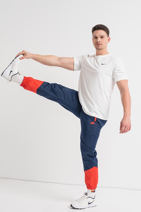 Nike, Tricou cu decolteu la baza gatului pentru fitness Hyverse, Alb optic/Negru