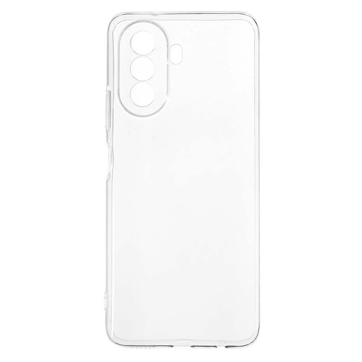 Капак за Huawei Nova Y70 Plus - Silicon Ultra Slim, FlexiAir Crystal Clear, изрези за камерата, Transparent