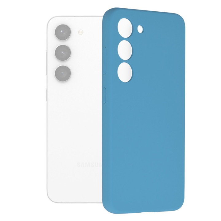 Защитен калъф с двойна структура AZIAO за Samsung Galaxy S23, кралско син