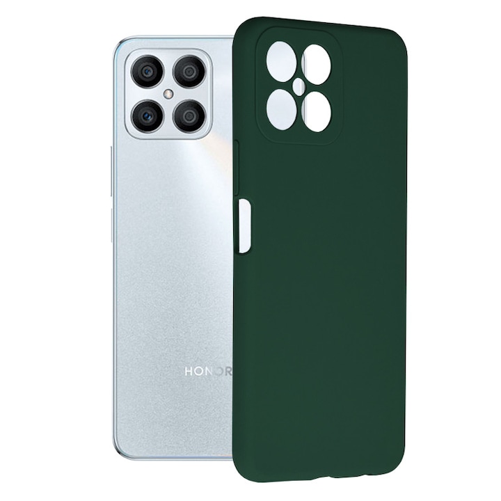 Кейс за Honor X8, Techsuit Soft Edge Silicone, Dark Green