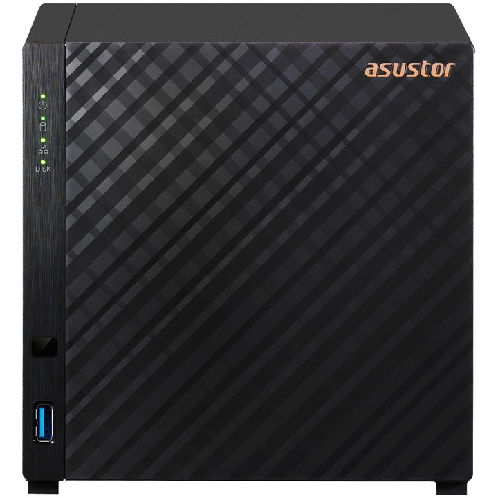 Hálózatra csatlakoztatott tároló Asustor DRIVESTOR 4 AS1104T Realtek RTD1296 1,4 GHz-es processzorral, 4 rekeszes, 1 GB DDR4