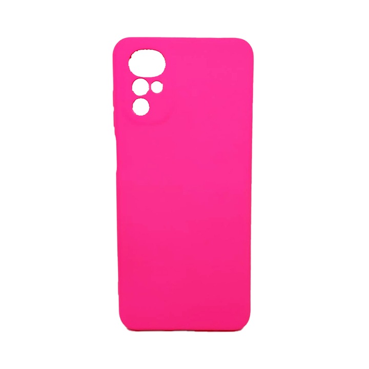 Калъф за телефон, съвместим с Motorola Moto G22, G-Tech, микрофибър отвътре, защита на камерата, силикон TPU, матов външен вид, ярко розово