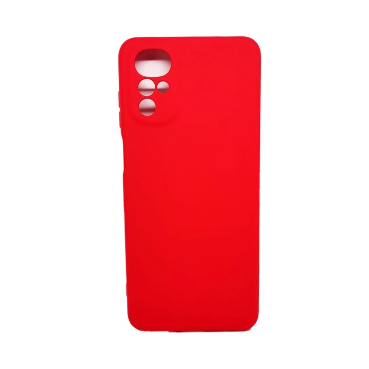 Калъф за телефон, съвместим с Motorola Moto G22, G-Tech, вътрешност от микрофибър, защита на камерата, силиконов TPU, матов външен вид, червен