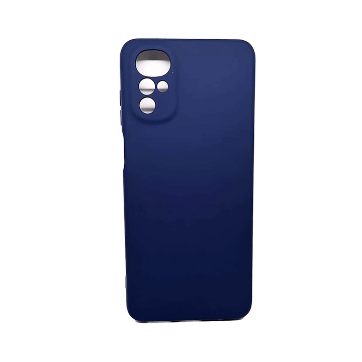 Калъф за телефон, съвместим с Motorola Moto G22, G-Tech, вътрешност от микрофибър, защита на камерата, силикон TPU, матов външен вид, тъмно син