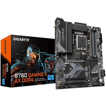 Placa de baza Gigabyte B760 GAMING X AX DDR4, Socket 1700