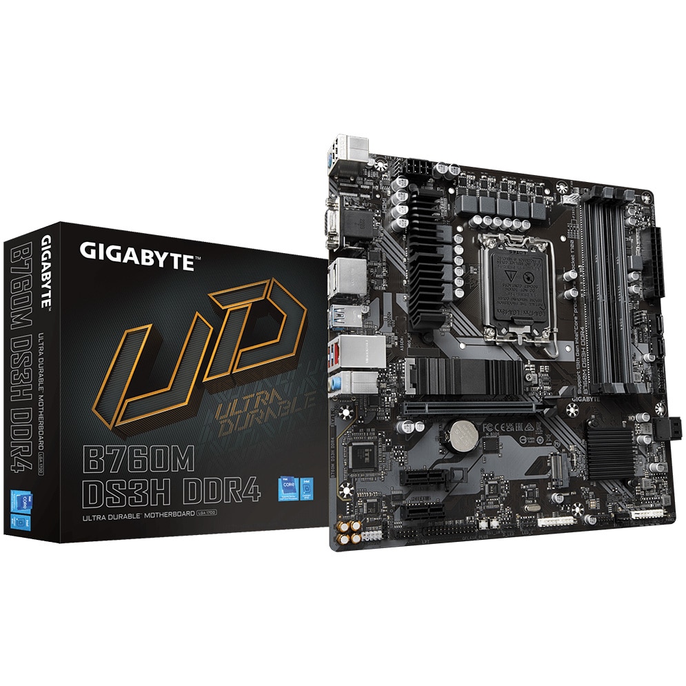 Placa de baza Gigabyte B760M DS3H DDR4, Socket 1700