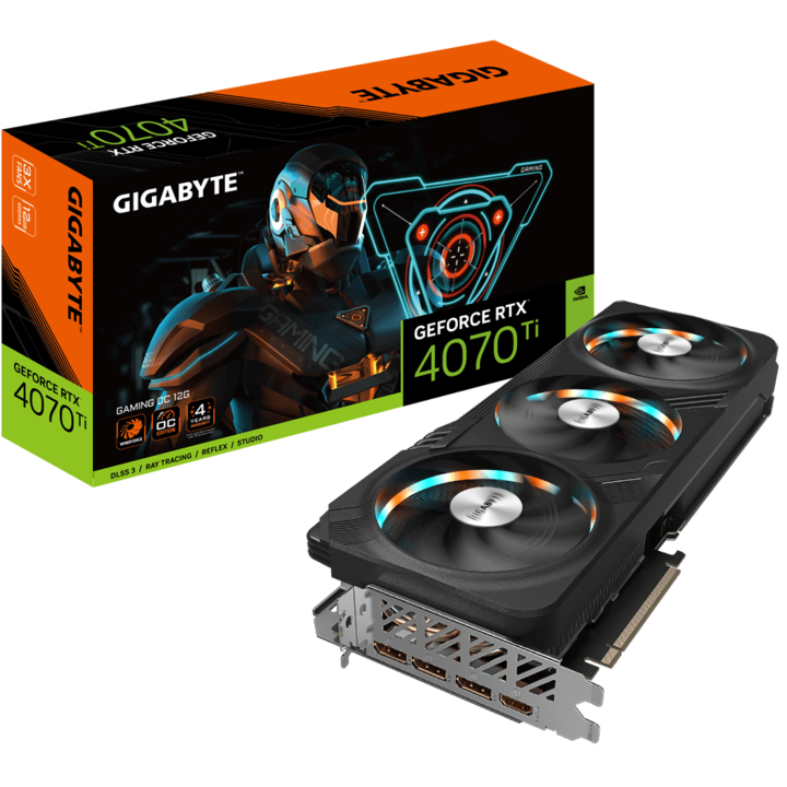 Placa video Gigabyte GeForce® RTX™4070Ti GAMING OC, 12GB, GDDR6X, 192-bit