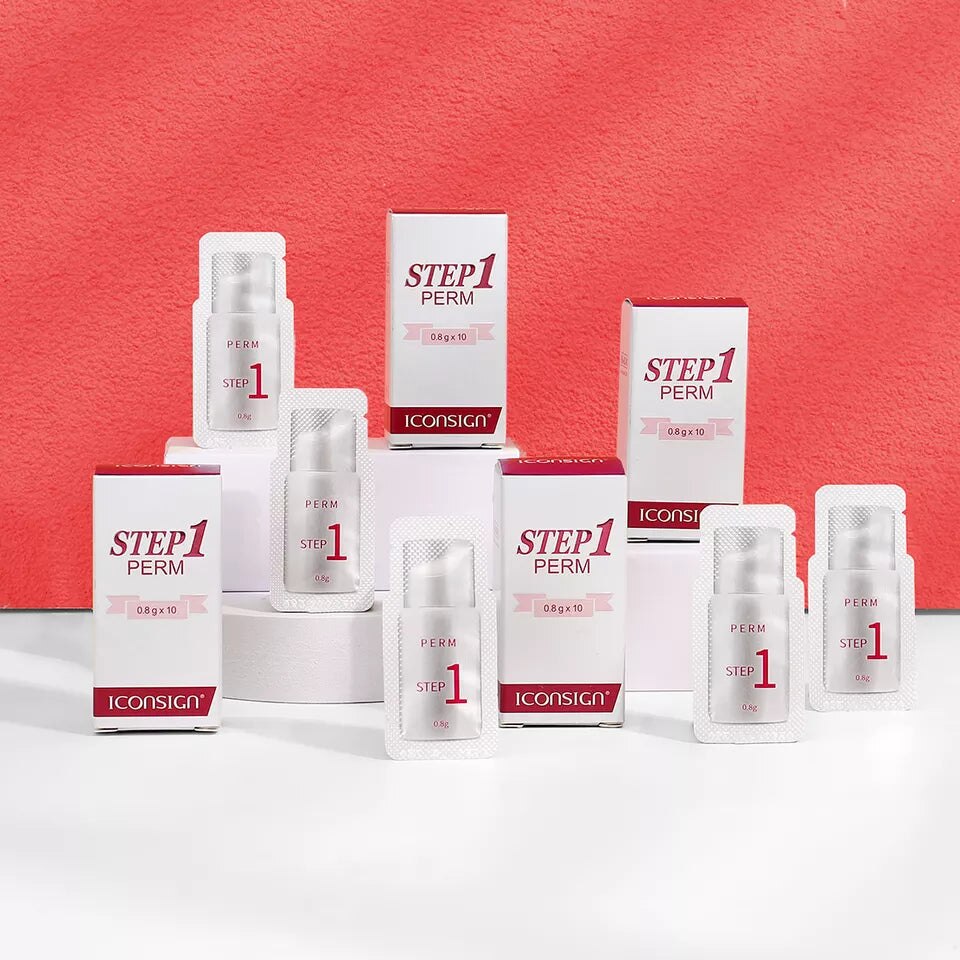 Set 10 plicuri laminare gene si sprancene, Pasul 1, Agent Permanent