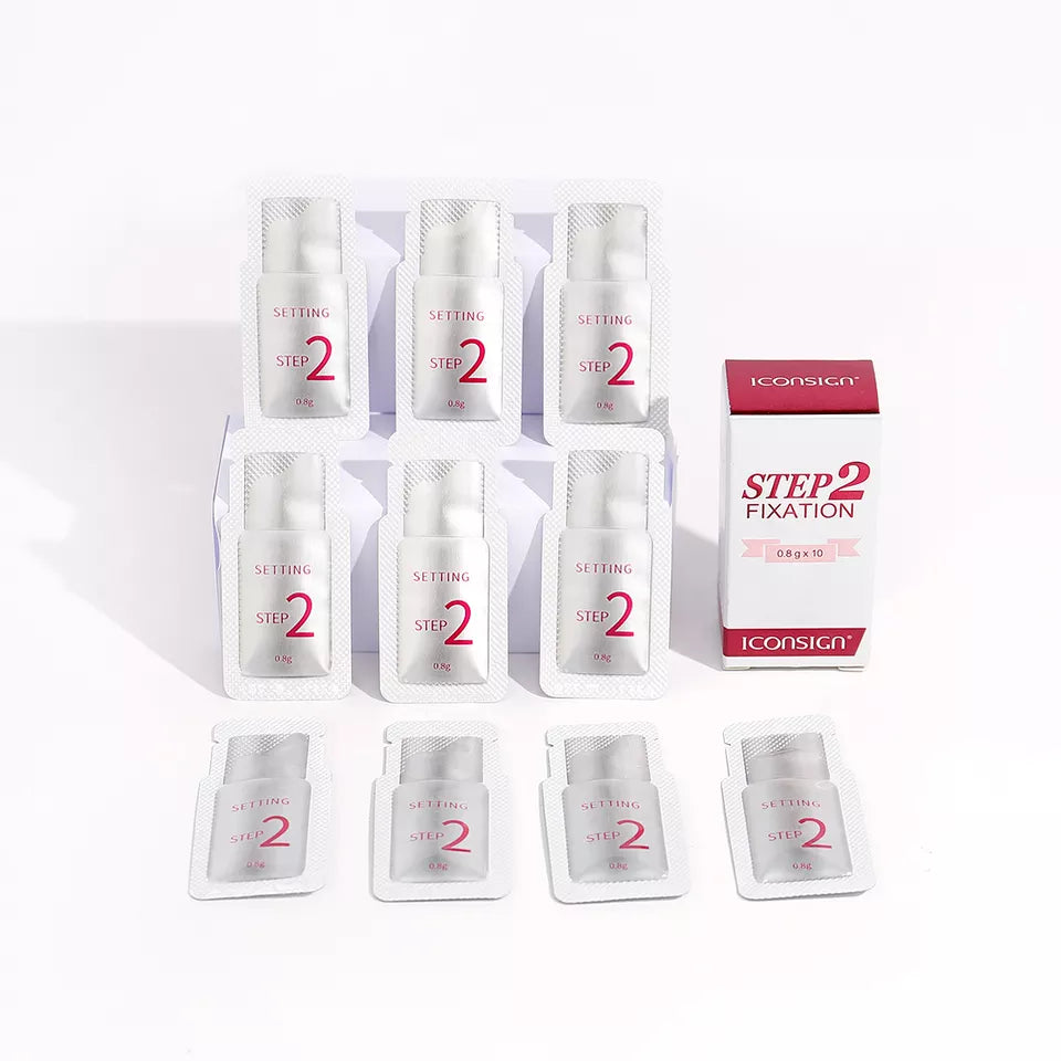 Set 10 plicuri laminare gene si sprancene, Pasul 2, Agent Fixare