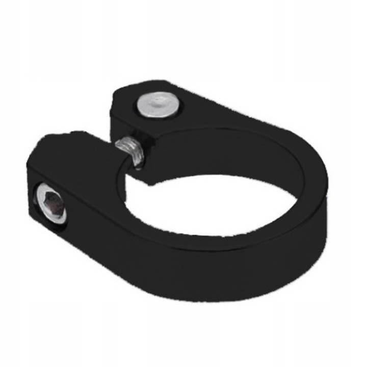 Велосипедна скоба, 31,8 мм, черна