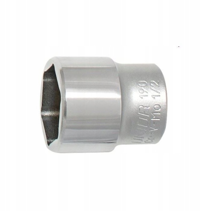 Край на тръбен ключ, Unior, 30 мм, Стомана, Сребро