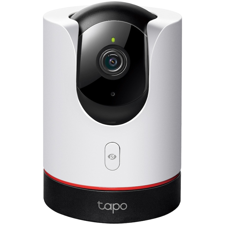 Камера за наблюдение Smart TP-Link Tapo C225 с Pan/Tilt 360 градуса, 2K QHD, Използване като Baby Monitor Wireless Audio Video, Night Vision, Датчик за движение, Two-Way Audio, Звукова и светлинна аларма, Гласов контрол, IP Wi-Fi, Mod Privacy