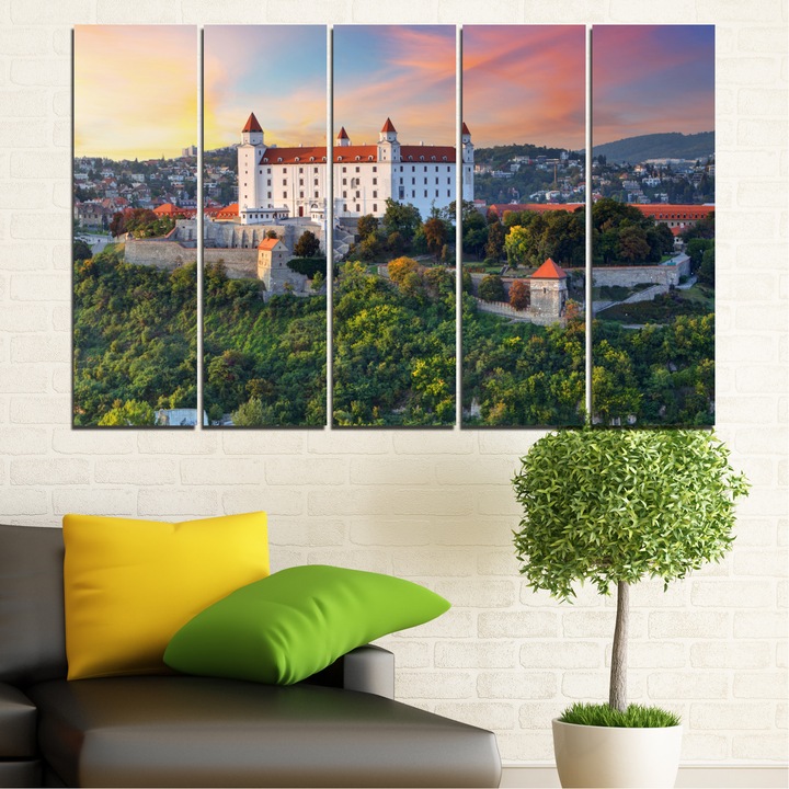Картини пана Vivid Home от 5 части, Пейзаж, Канава, 160x100 см, 2-ра Форма №0113