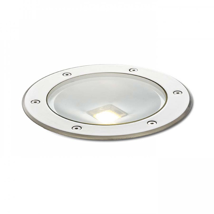 Spot de exterior, RENDL, Inox, 230 V, LED, 20 W, IP67, 3000 K, Argintiu