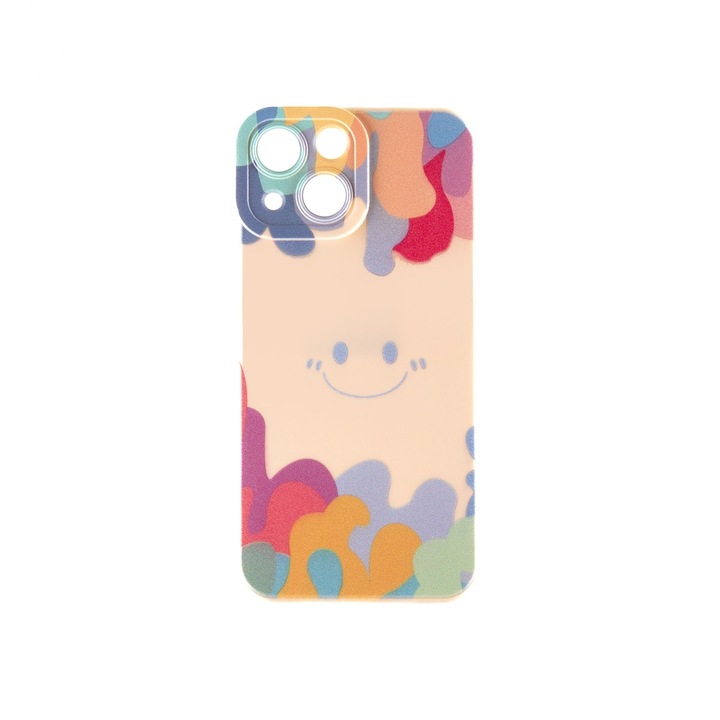 Capac Protectie Spate Colectia Soft Waves Compatibil Cu iPhone 13 Mini - Smile