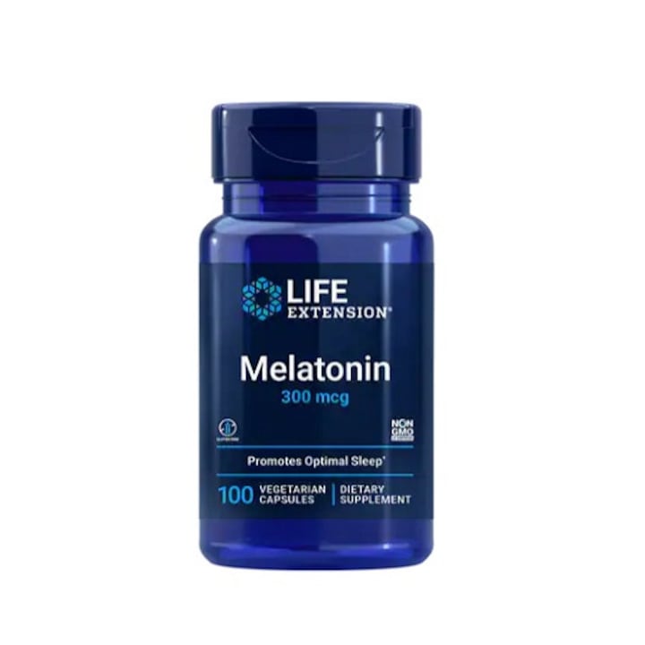 Supliment Alimentar Melatonin 300mcg 100 Capsule - Life Extension