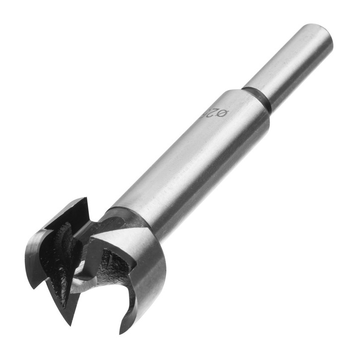 Set burghii tip Forstner 10-15-20-25-35mm, 5 buc, in boxa de lemn, coada cilindrica, Sparta