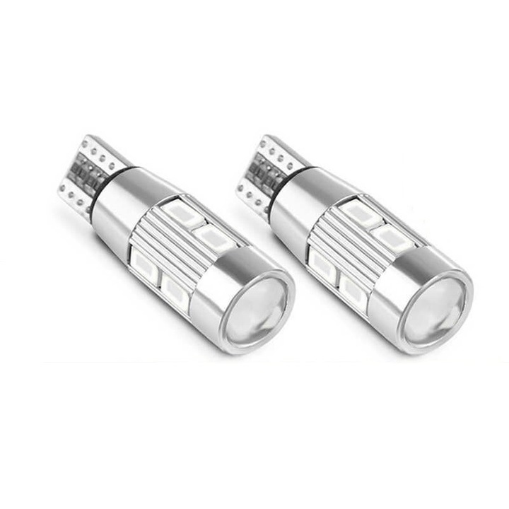 Комплект 2 сини автомобилни светодиода Т10 W5W 12V