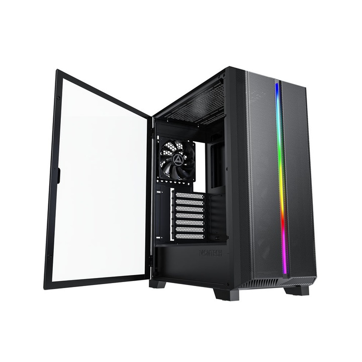 Кутия MONTECH SKY ONE Lite RGB, TG, Mid-Tower, Черна
