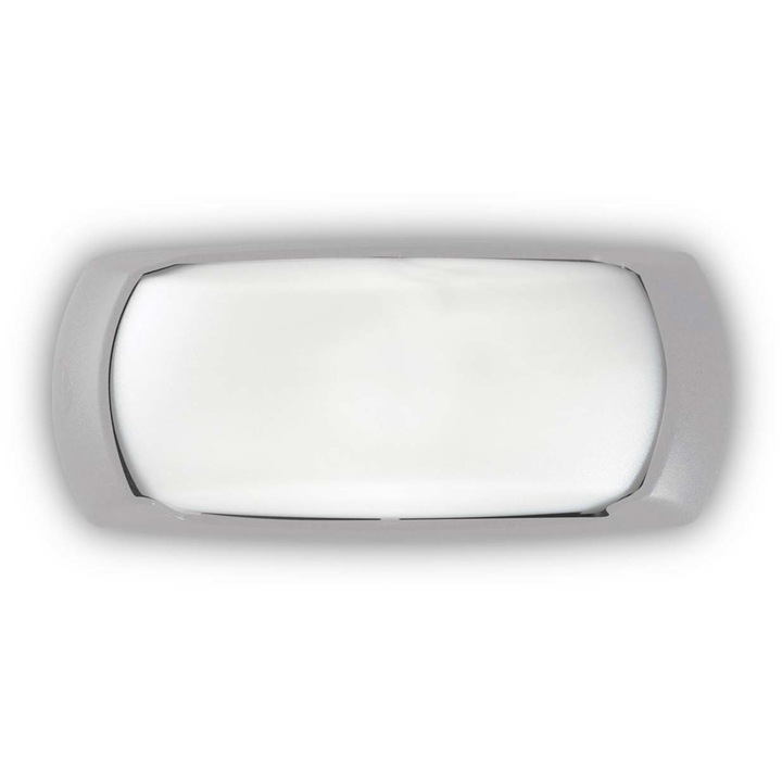 Ideális Lux kültéri fali lámpa, E27, 23W, 300x130x85 mm, szürke